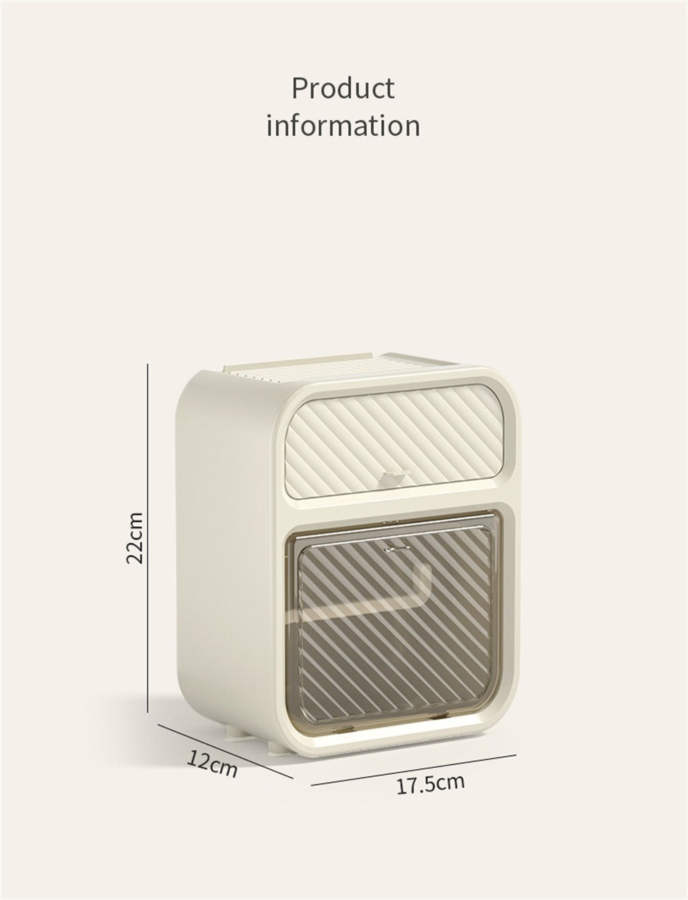 Wall Mounted Tissue Storage Box Shelf