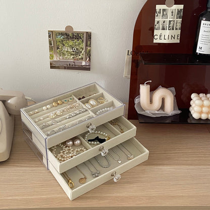Multilayer Plush Jewelry Organizer