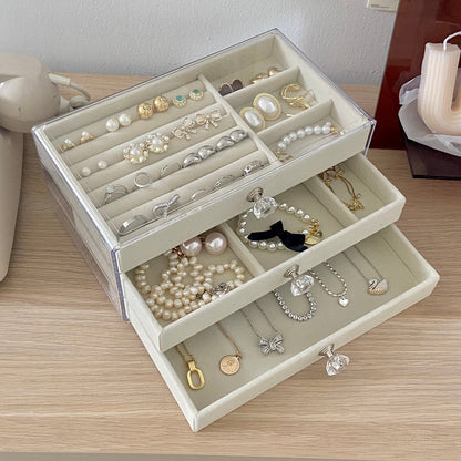 Multilayer Plush Jewelry Organizer