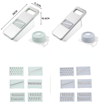 7/8pcs Vegetable Chopper Carrots Potatoes Cut Shred Manually Multi-function Kitchen Grater/Slicer 6in1