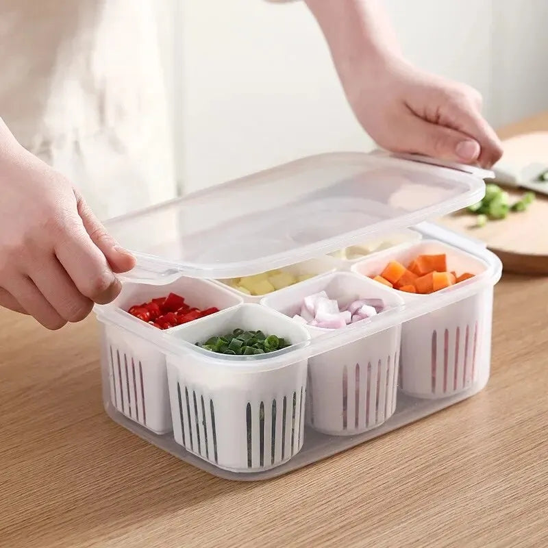 6 Pcs Detachable Food Storage Container