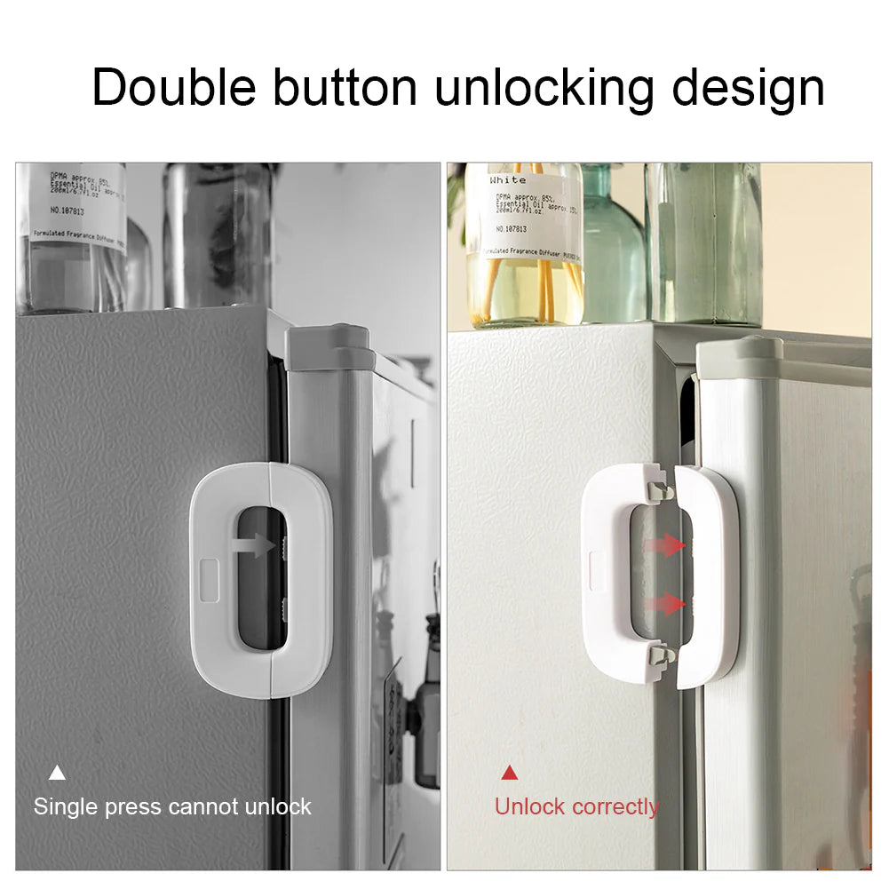 Self Adhesive Fridge lock system for child safety - Buy 1 Get 1 Free