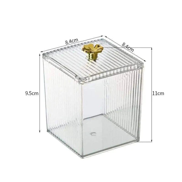 Acrylic multi function holder - Cotton bud holder - lipstick Holder