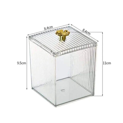 Acrylic multi function holder - Cotton bud holder - lipstick Holder