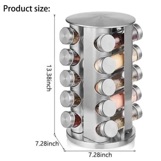 Kitchen spices organizer - Rotating spices rack