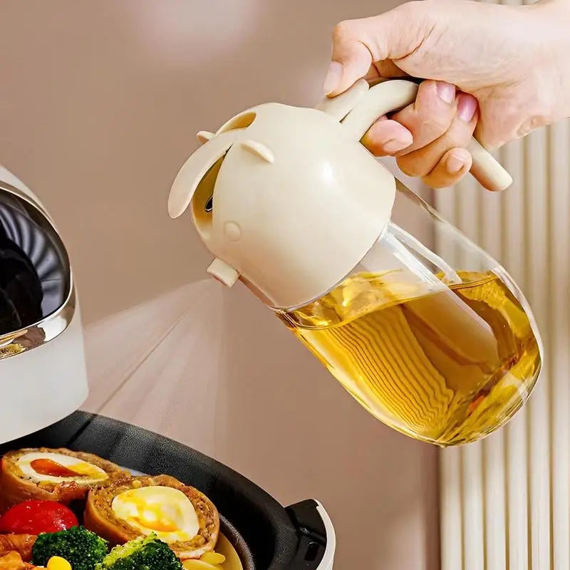 2 in 1 Glass Oil Sprayer and Dispenser