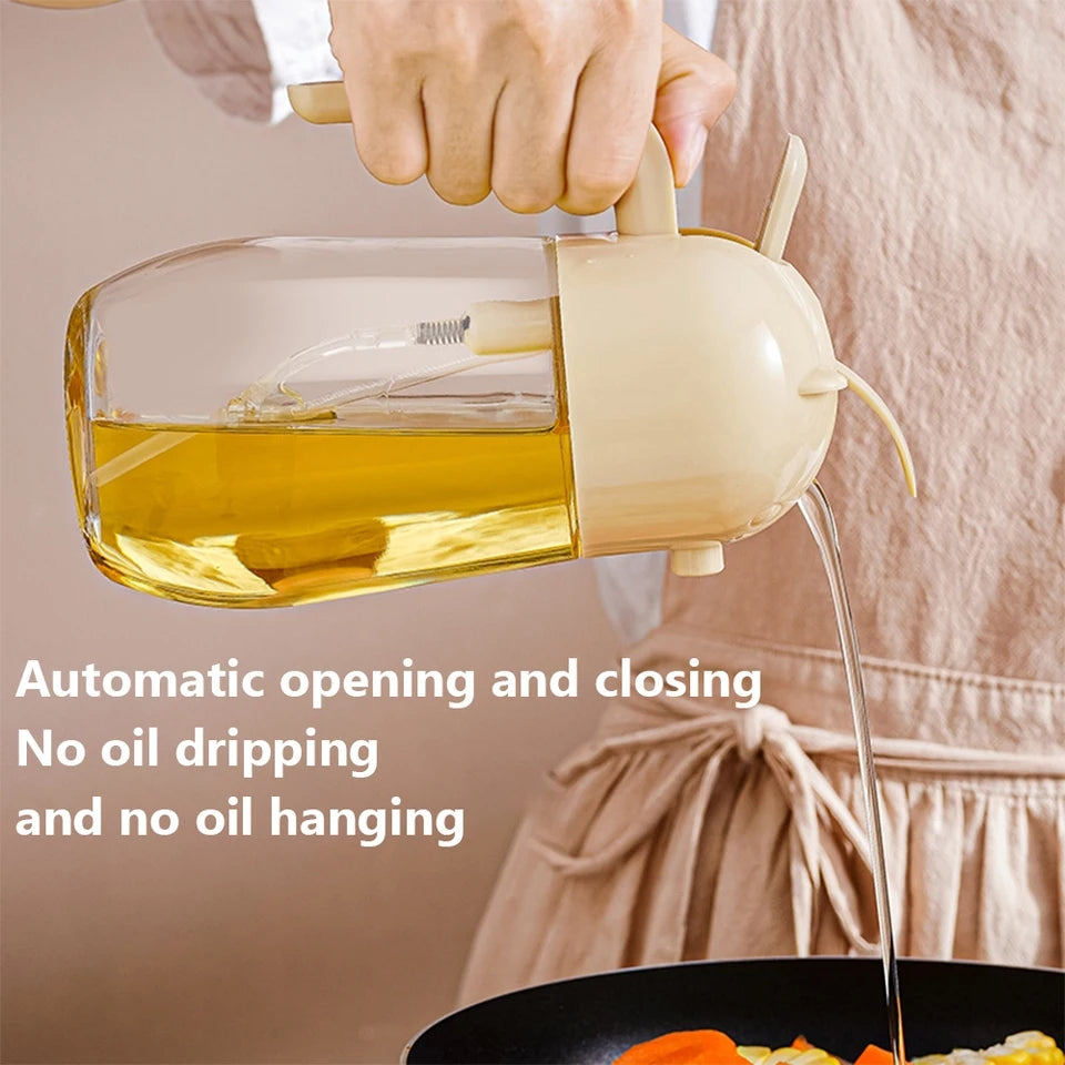 2 in 1 Glass Oil Sprayer and Dispenser
