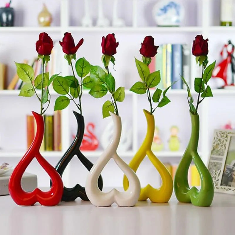 Heart Shaped Ceramic Flower Pot