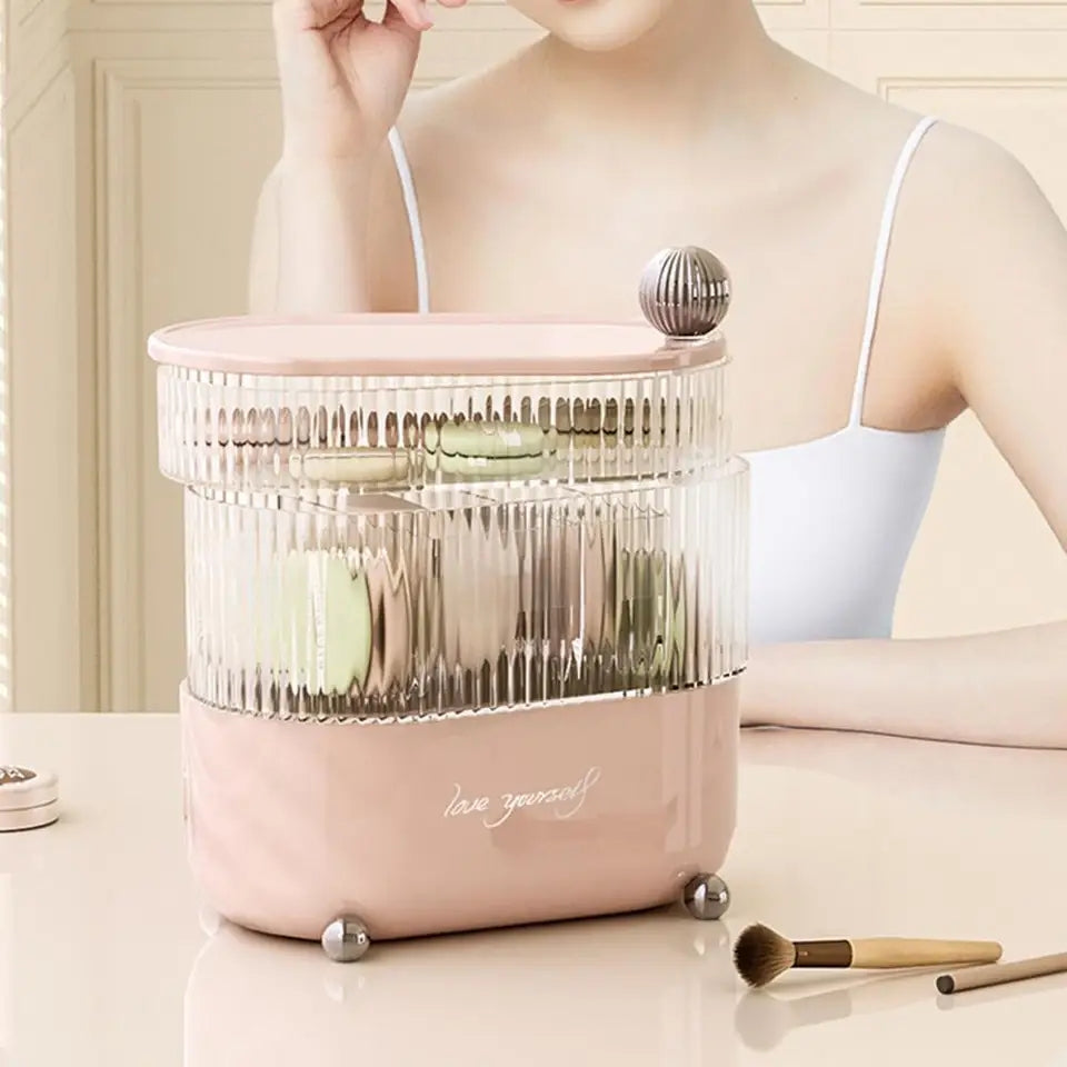 Multi Layer Rotating Desktop Cosmetic Organizer