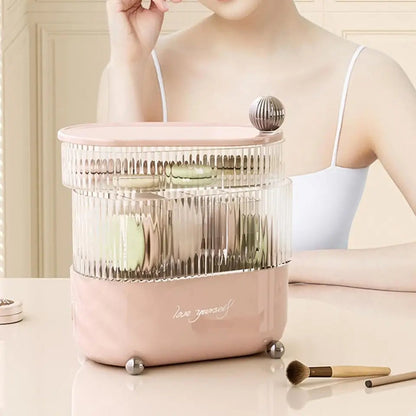 Multi Layer Rotating Desktop Cosmetic Organizer