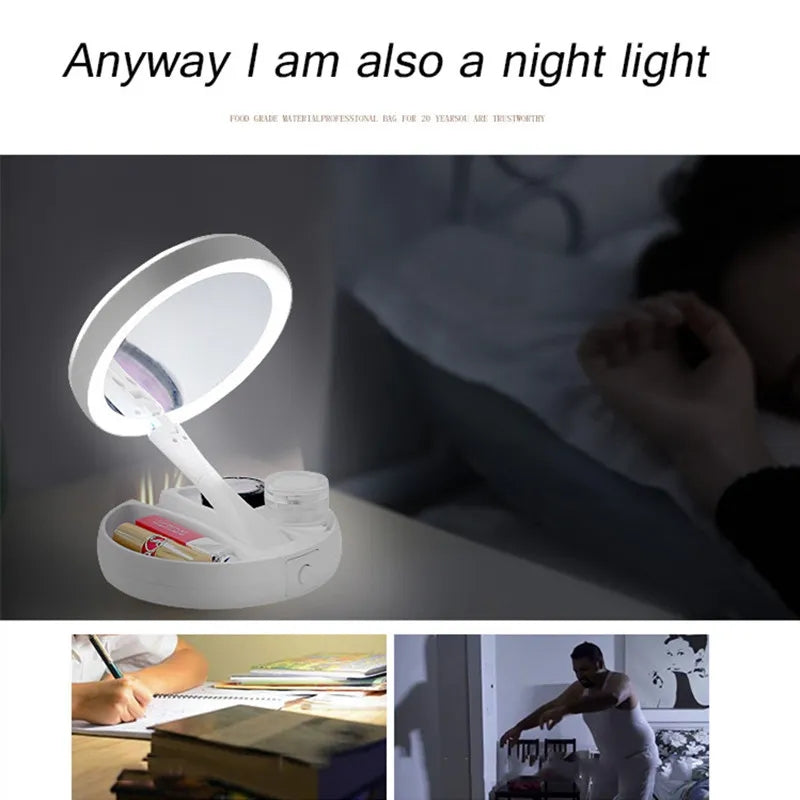 Foldable LED Mirror