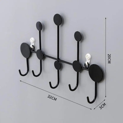 Metallic wall mounted cloth hanging holder