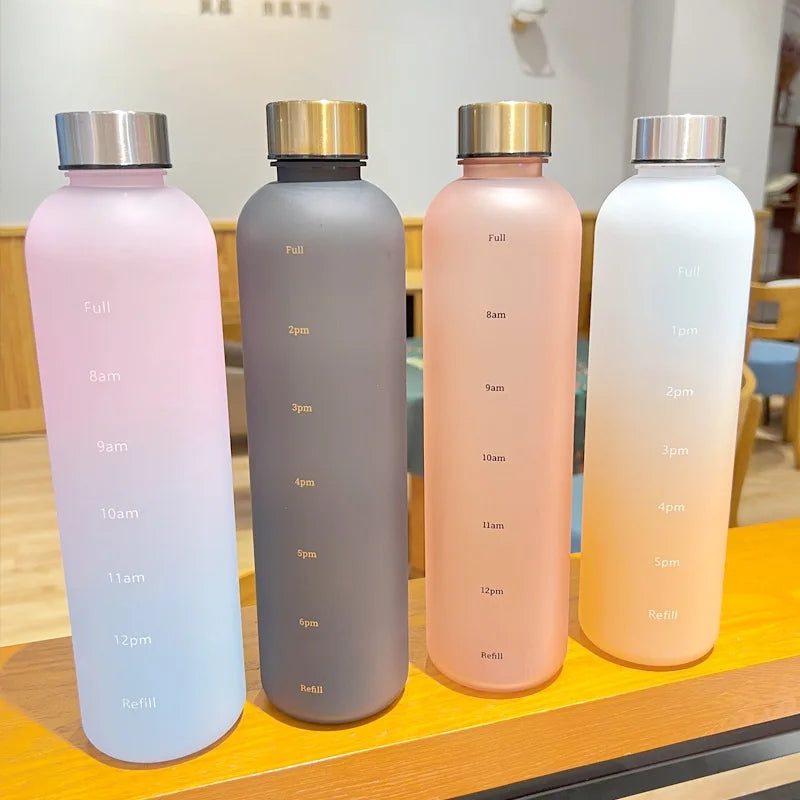 1 Litre Motivational Reusable Bottle plastic - BPA Free