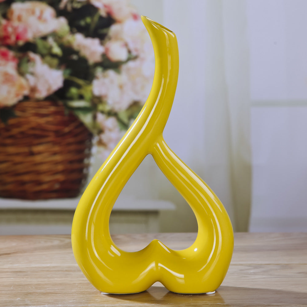 Heart Shaped Ceramic Flower Pot