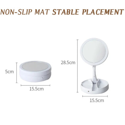 Foldable LED Mirror