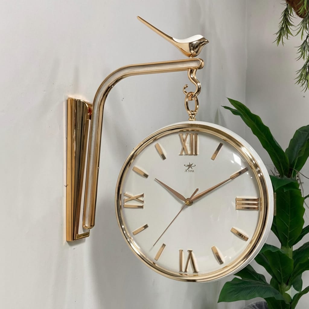 WH Dual sided station clock