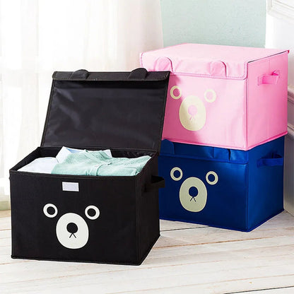 Cloth Cartoon Bear Storage Box