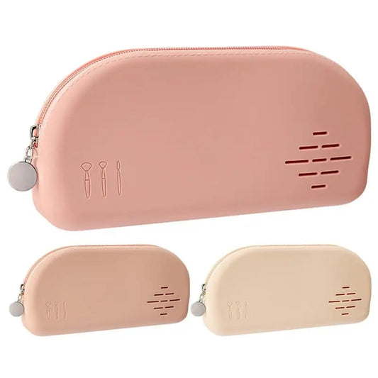 silicone cosmetics makeup pouch