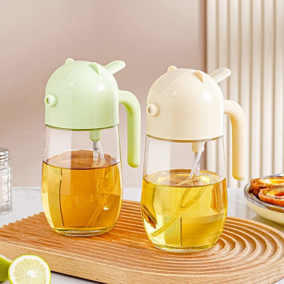2 in 1 Glass Oil Sprayer and Dispenser