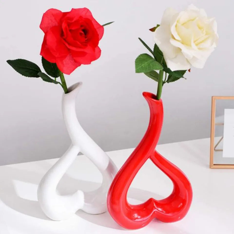 Heart Shaped Ceramic Flower Pot