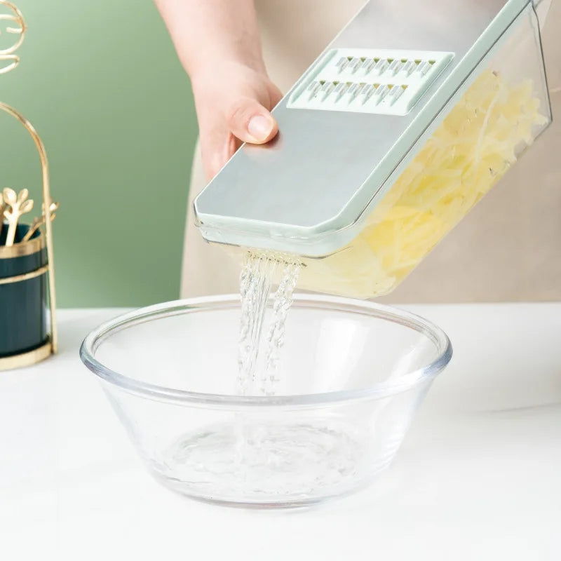 7/8pcs Vegetable Chopper Carrots Potatoes Cut Shred Manually Multi-function Kitchen Grater/Slicer 6in1