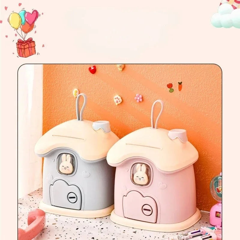 Mushroom Design House Shape Money Box