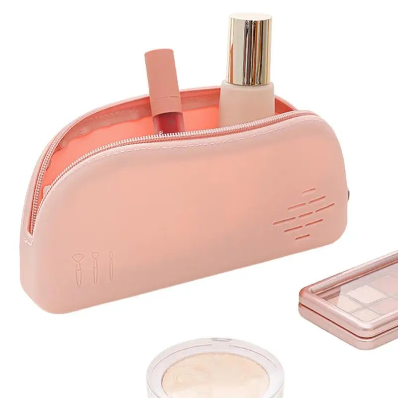 silicone cosmetics makeup pouch