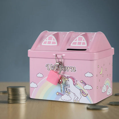 Cute House Shape Money Box