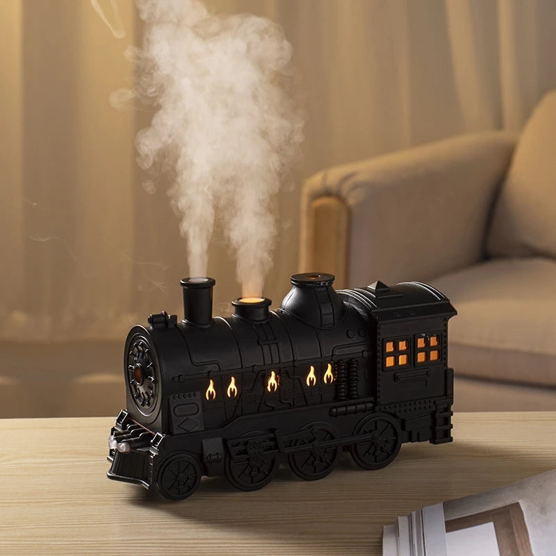 Flame Humidifier / Rain Drop humidifier / Train humidifier and Aroma Diffuser With RGB colors