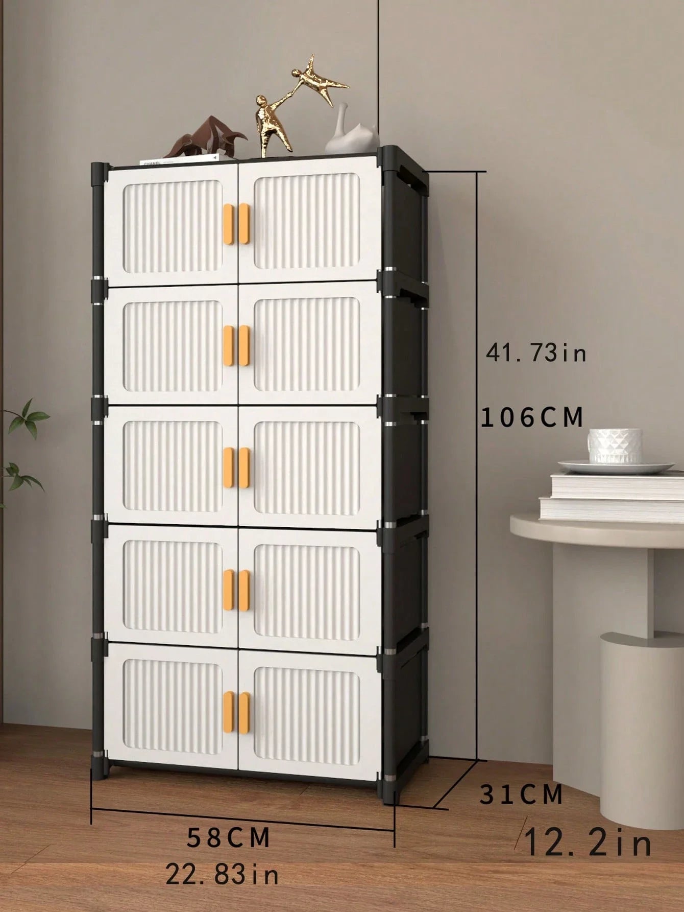 Modular Dustproof Shoe Storage Cabinet – Stackable Entryway Organizer