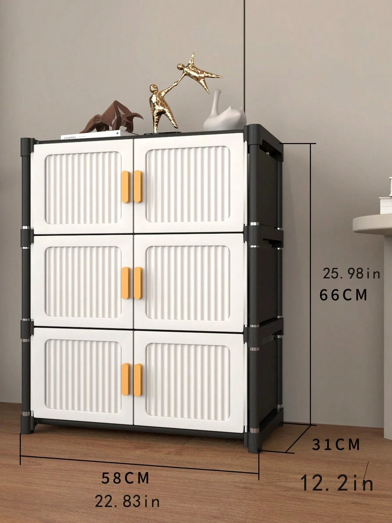 Modular Dustproof Shoe Storage Cabinet – Stackable Entryway Organizer