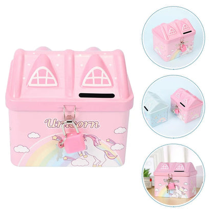 Cute House Shape Money Box