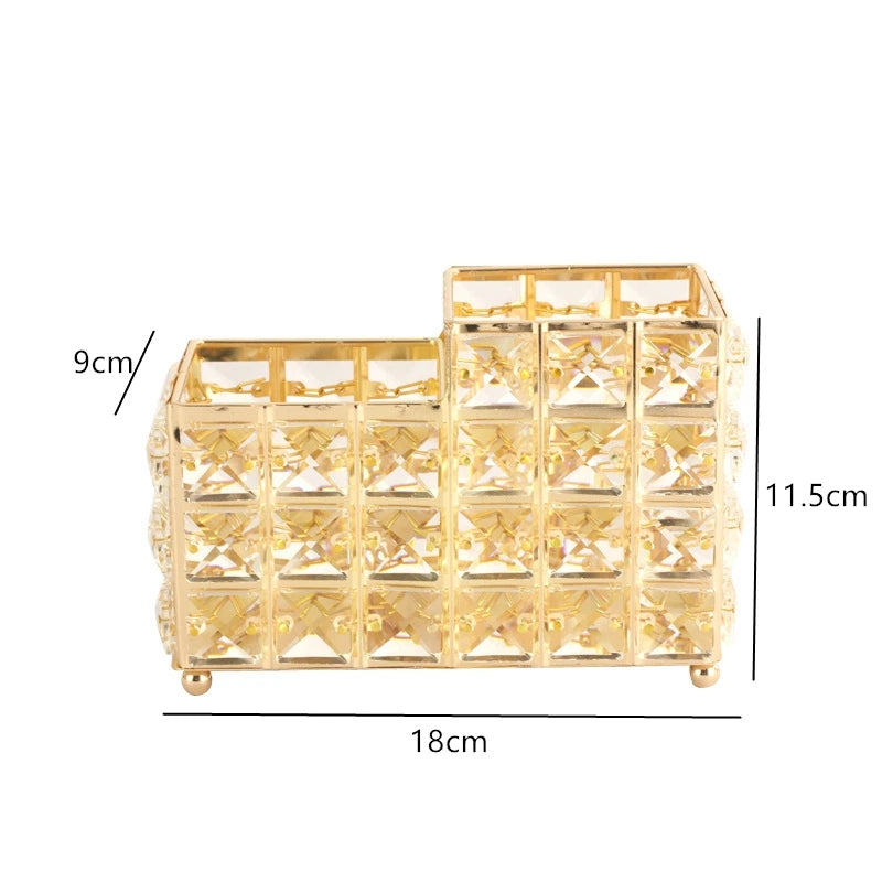 Nordic 2 In 1 Crystal Makeup Brush Holder
