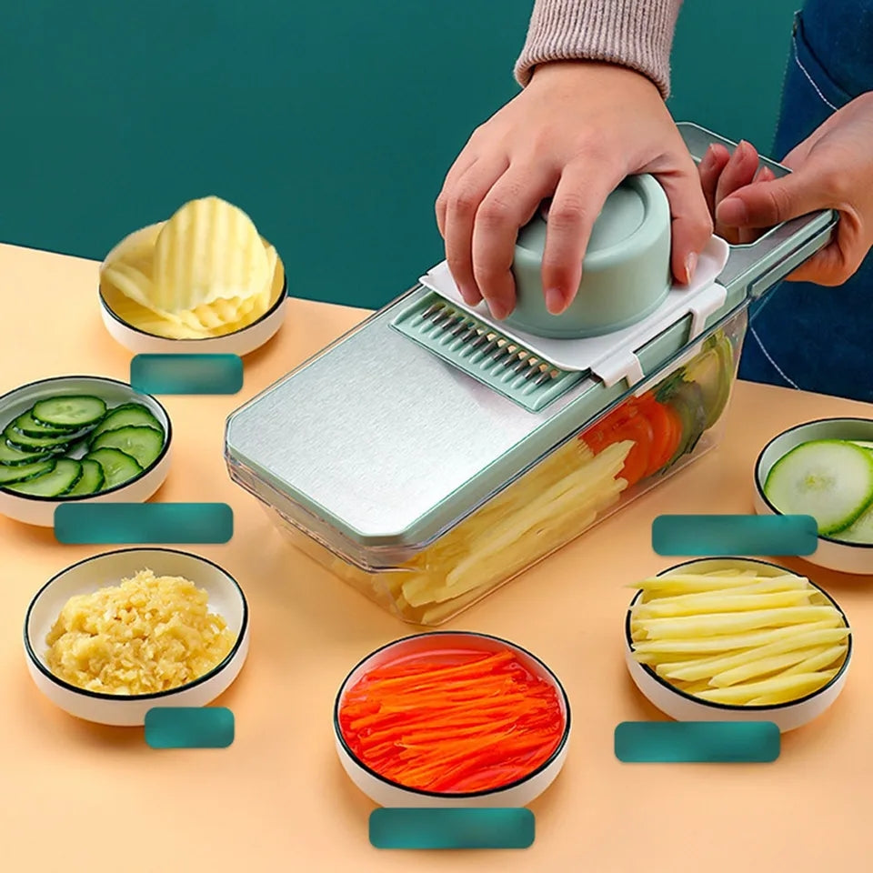 7/8pcs Vegetable Chopper Carrots Potatoes Cut Shred Manually Multi-function Kitchen Grater/Slicer 6in1