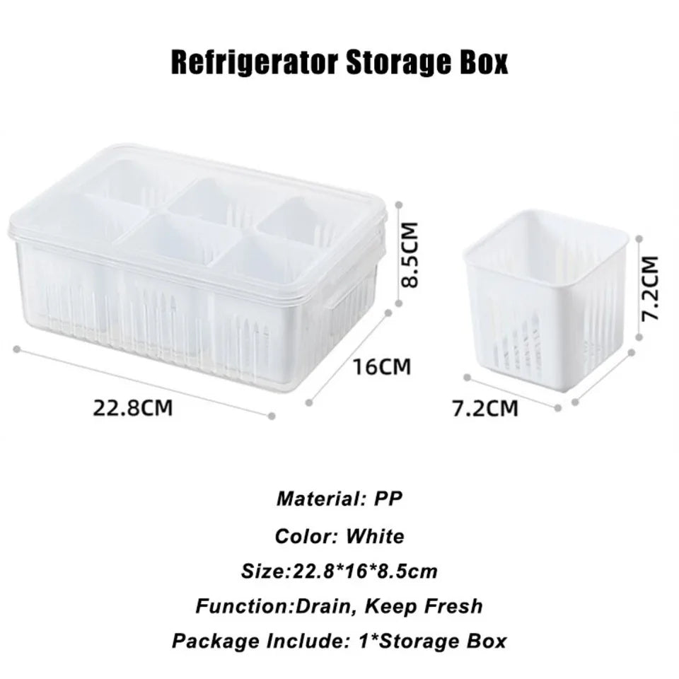 6 Pcs Detachable Food Storage Container