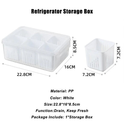 6 Pcs Detachable Food Storage Container