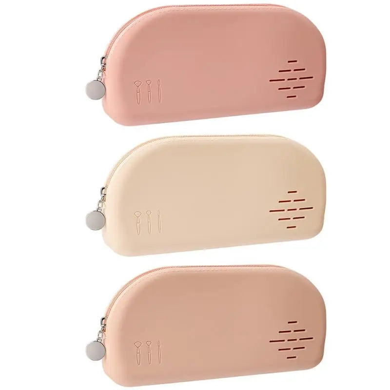 silicone cosmetics makeup pouch