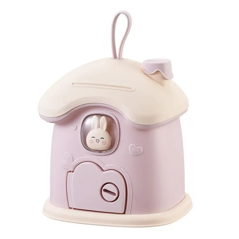Mushroom Design House Shape Money Box
