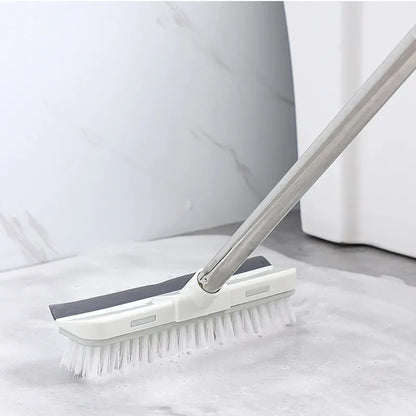 Floor cleaning brush with adjustable handle