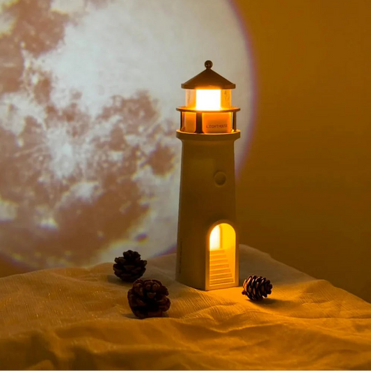 Lighthouse Moon Projector & Ambient Night Lamp