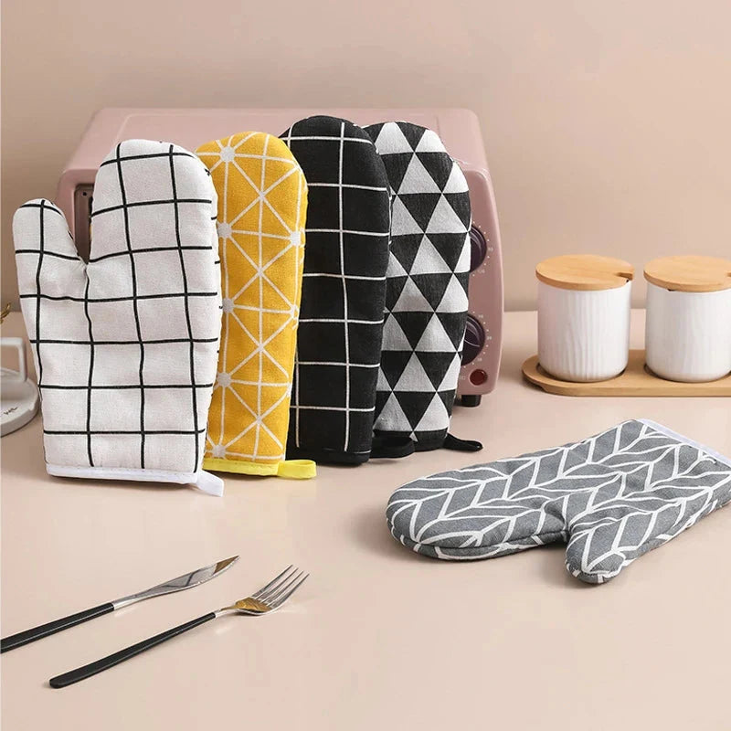 Microwave oven gloves High quality Cotton linen material gloves