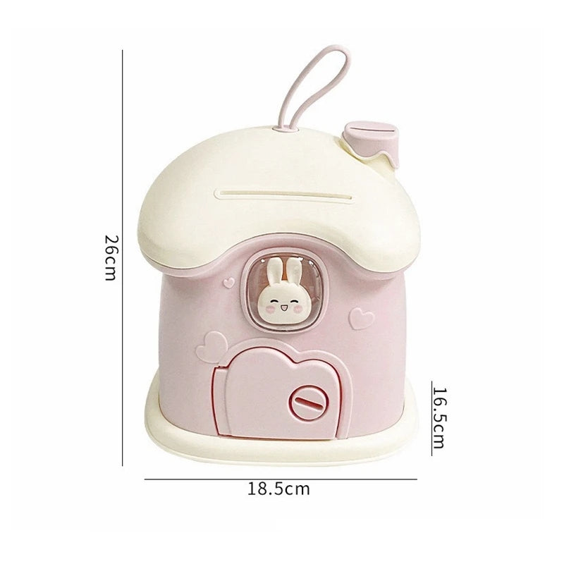 Mushroom Design House Shape Money Box