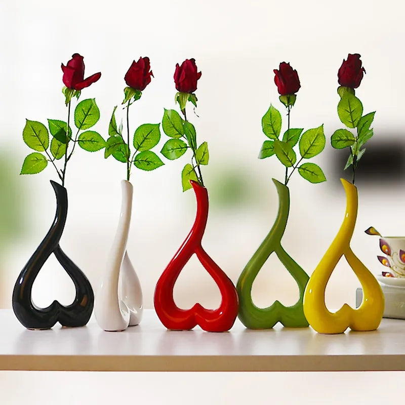 Heart Shaped Ceramic Flower Pot
