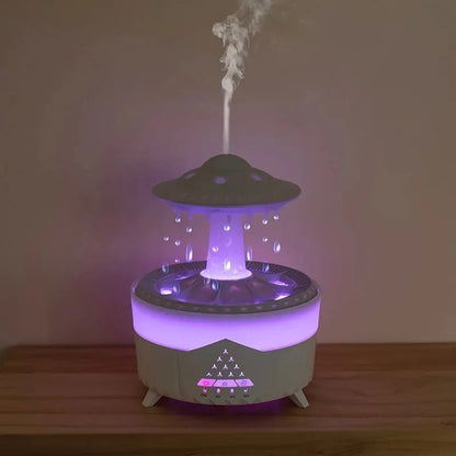 Flame Humidifier / Rain Drop humidifier / Train humidifier and Aroma Diffuser With RGB colors