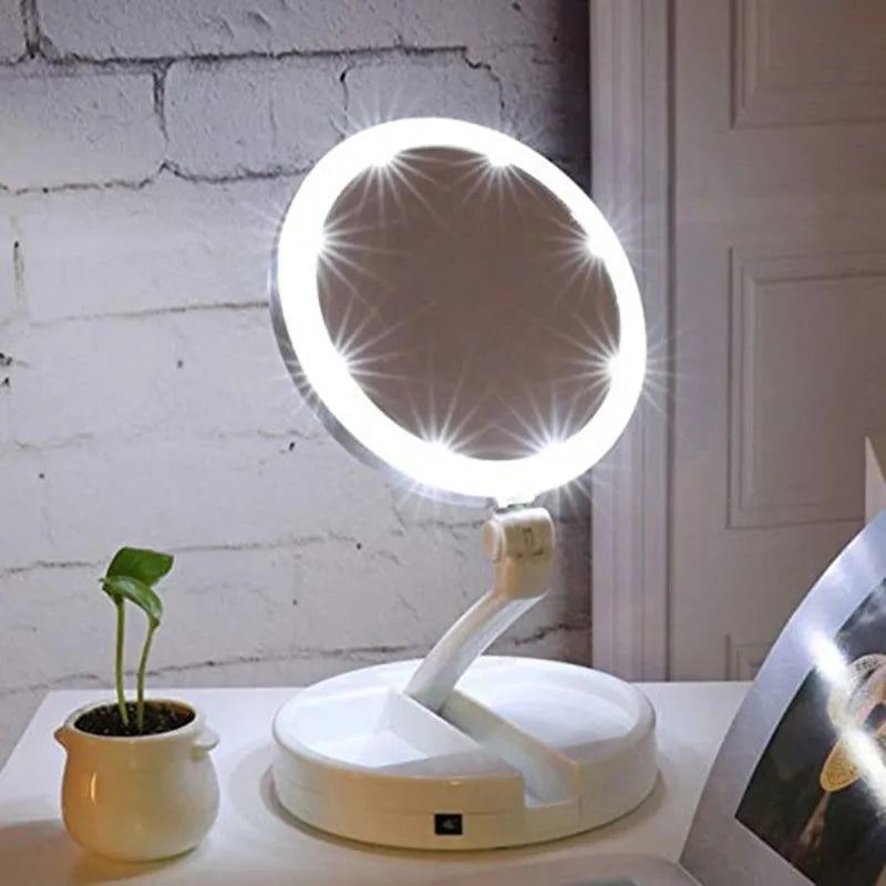 Foldable LED Mirror