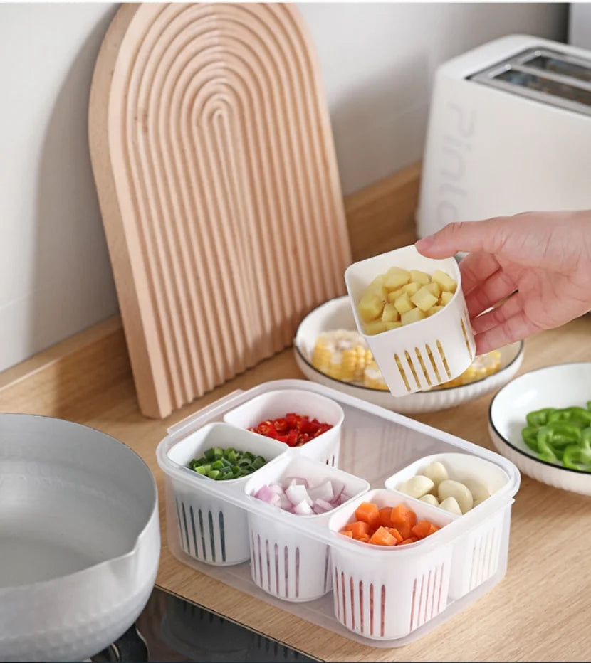 6 Pcs Detachable Food Storage Container