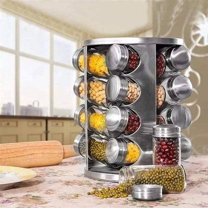 Kitchen spices organizer - Rotating spices rack