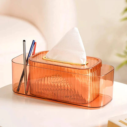 2 in 1 tissue plus pen holder