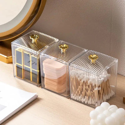 Acrylic multi function holder - Cotton bud holder - lipstick Holder