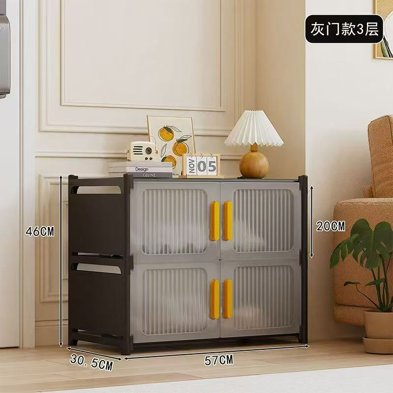 Modular Dustproof Shoe Storage Cabinet – Stackable Entryway Organizer